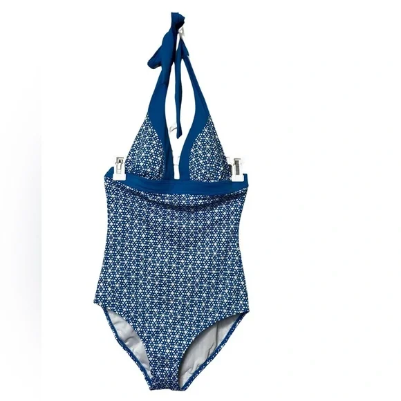 Boden Blue Patterned One Piece Swimsuit - Picture 2 of 5